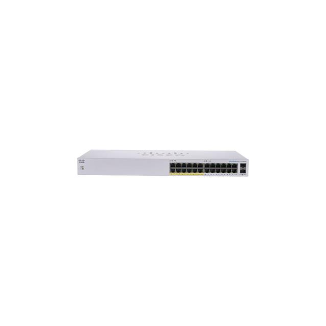 CBS110 Unmanaged 24-port GE, Partial PoE, 2x1G SFP Shared