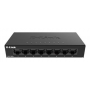D-Link DGS-108GL/E "8-Port Gigabit Ethernet Metal Housing Unmanaged Light Switch without IGMP- 8
