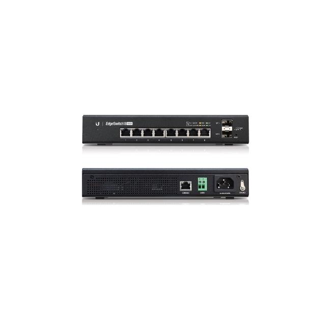 EdgeSwitch ES-8-150W - 8x GLAN, 2x SFP, POE+, 150W