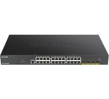 D-Link DGS-1250-28XMP Smart switch 24x Gb PoE+, 4x 1G/10G SFP+, 370W