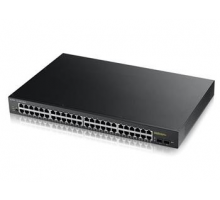 Zyxel GS1900-48HP v2, 48-port GbE L2 Smart Switch, 170 Watt rackmount