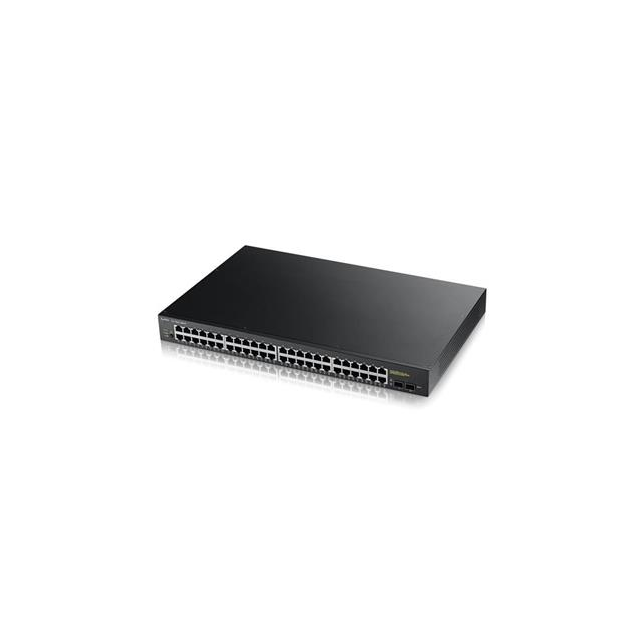 Zyxel GS1900-48HP v2, 48-port GbE L2 Smart Switch, 170 Watt rackmount