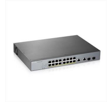 Zyxel GS1350-18HP, 18 Port managed CCTV PoE switch, long range, 250W (1 year NCC Pro pack license