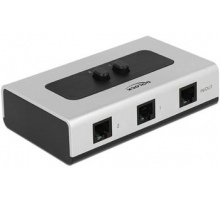 Delock RJ11 Switch 2-portový, manuální, obousměrný