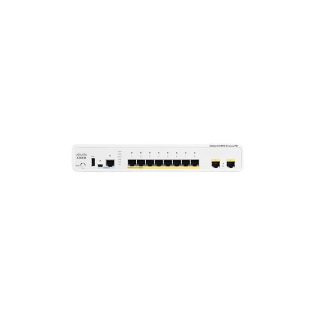 Cisco Catalyst 2960C Switch 8 GE, 2 x Dual Uplink, LAN Base