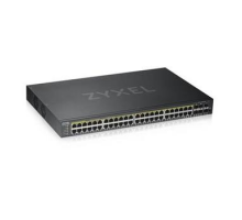 ZyXEL GS1920-48HPv2, 50 Port Smart Managed PoE Switch 44x Gigabit Copper PoE and 4x Gigabit dual