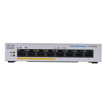CBS110 Unmanaged 8-port GE, Partial PoE, Desktop, Ext PS