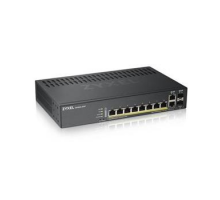 Zyxel GS1920-8HPv2, 10 Port Smart Managed Switch 8x Gigabit Copper and 2x Gigabit dual pers., hybird