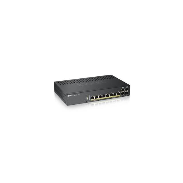 Zyxel GS1920-8HPv2, 10 Port Smart Managed Switch 8x Gigabit Copper and 2x Gigabit dual pers., hybird