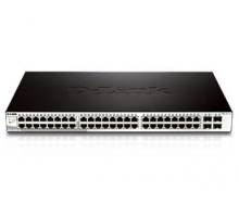 D-Link DGS-1210-52MP L2/L3 Smart+ PoE switch, 48x GbE PoE+, 4x RJ45/SFP, PoE 370W
