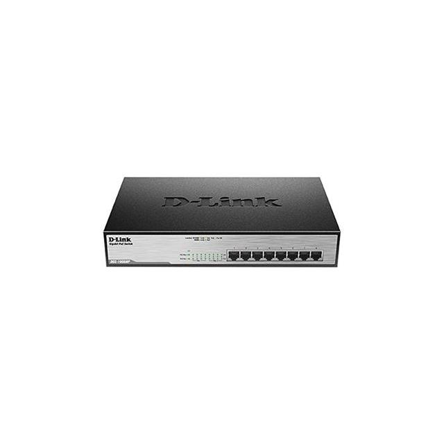 D-Link DGS-1008MP 8 Port Desktop Switch with 8 PoE Ports