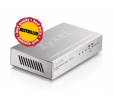 Zyxel ES-105A, 5-port 10/100Mbps Ethernet switch, 2x QoS (!), desktop