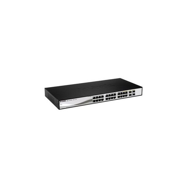 D-Link DGS-1210-26 L2/L3 Smart+ switch, 24x GbE, 2x SFP, fanless