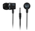 Canyon EP-3, pohodlné slúchadlá do uší, pre smartfóny, integr. mikrofón a ovládanie, čierne + šedé