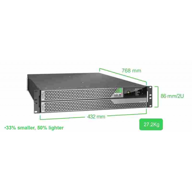 APC Smart-UPS Ultra On-Line Lithium ion, 5KVA/5KW, 2U Rack/Tower, 230V