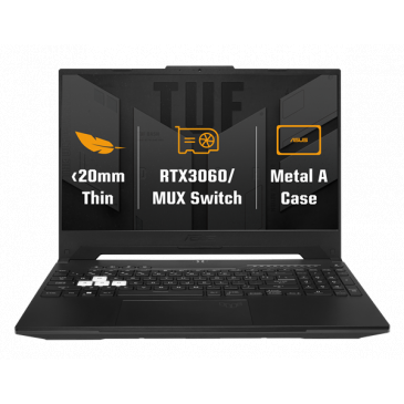 ROZBALENY ASUS TUF Dash F15 FX517ZM-HN117W, i7-12650H, 15.6˝ 1920x1080 FHD, RTX3060/6GB, 16GB, SSD
