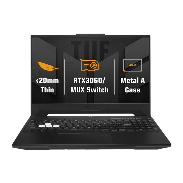 ROZBALENY ASUS TUF Dash F15 FX517ZM-HN117W, i7-12650H, 15.6˝ 1920x1080 FHD, RTX3060/6GB, 16GB, SSD
