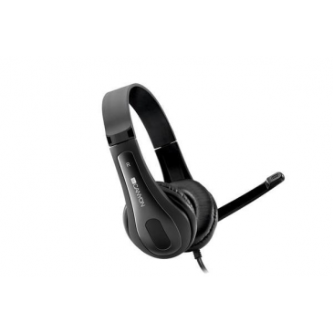 Canyon CNS-CHSC1B, PC Headset, slúchadla s mikrofónom, 1 x 3.5mm jack komb., ovládanie na kábli, 2 m