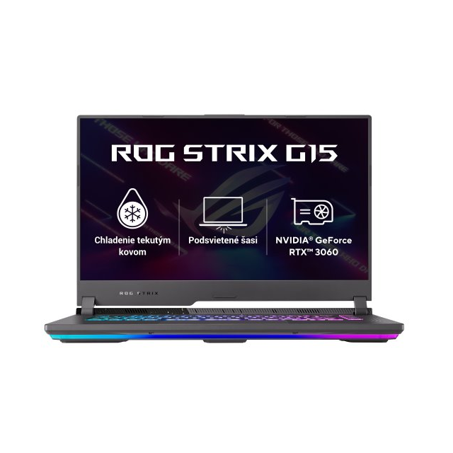 ASUS ROG Strix G513IM-HN008, Ryzen 7 4800H, 15.6˝ 1920x1080 FHD 144Hz, RTX3060/6GB, 16GB, SSD 512GB,