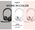 Logitech® H390 USB Headset - USB- OFF-WHITE