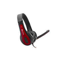 Canyon HSC-1, PC Headset, slúchadla s mikrofónom, 1 x 3.5mm jack komb., ovládanie na kábli, 2 m,