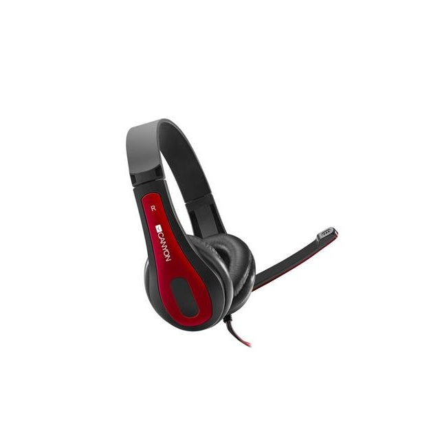 Canyon HSC-1, PC Headset, slúchadla s mikrofónom, 1 x 3.5mm jack komb., ovládanie na kábli, 2 m,
