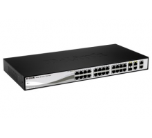 "28-Port Gigabit PoE+ Smart Switch including 4 SFP Ports- Power budget 370W- Metro Ethernet features