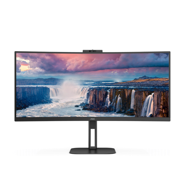 AOC CU34V5CW/BK 34"W VA LED 3440x1440 20 000 000:1 4ms 300cd DP HDMI USB-C(65W) repro