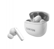 Canyon TWS-8, True Wireless Bluetooth slúchadlá do uší, nabíjacia stanica v kazete, biele