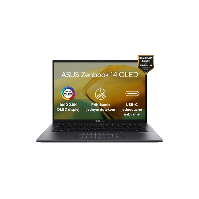ASUS Zenbook 14 UM3402YA-OLED596W, Ryzen 5 7530U, 14.0˝ 2880x1800, UMA, 16GB, SSD 512GB, W11H NumPad