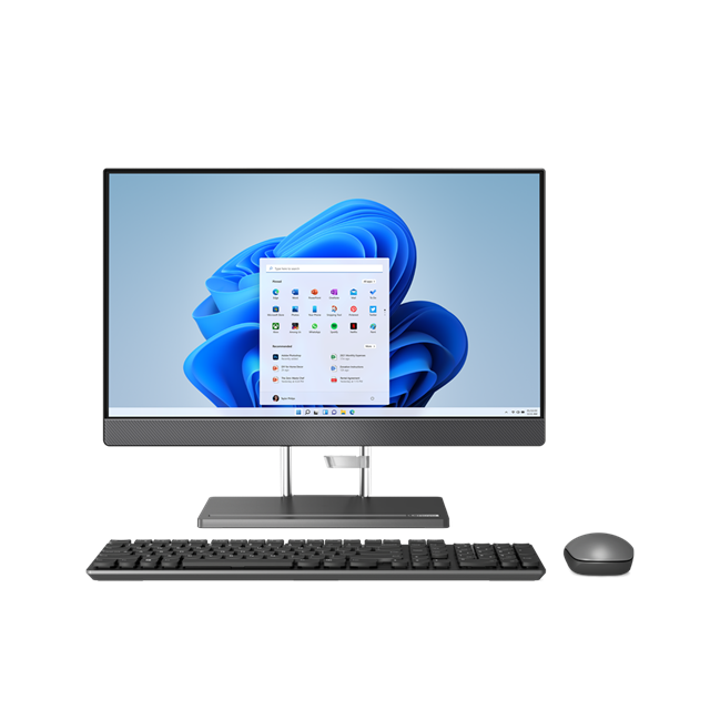 Lenovo IC 5 24IAH7 AIO i5-12500H 23.8" FHD matný UMA 16GB 512GB W11 šedý 2y CI