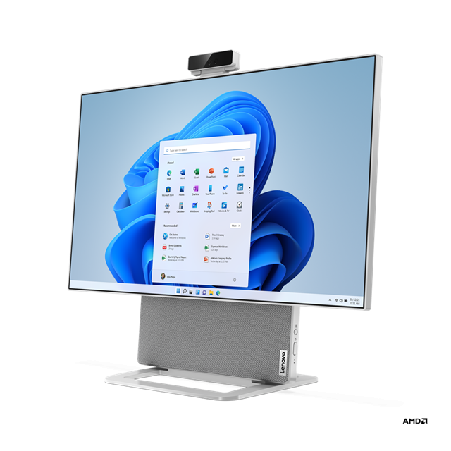 Lenovo IC Yoga 7 27ARH7 AIO Ryzen 7 6800H 27.0" UHD 400N matný Radeon RX 6600M/8GB 32GB 1TB W11 šedý