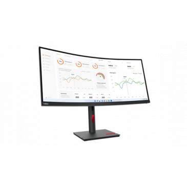 Lenovo T34w-30 34" 3440x1440 UWQHD 3000:1 350N 4ms HDMI+DP+USB+USB-C+RJ45 dock+dobijanie NTB lift 3y