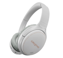 Creative ZEN HYBRID, Bluetooth slúchadlá na uši s aktívnym potlačením hluku, biele