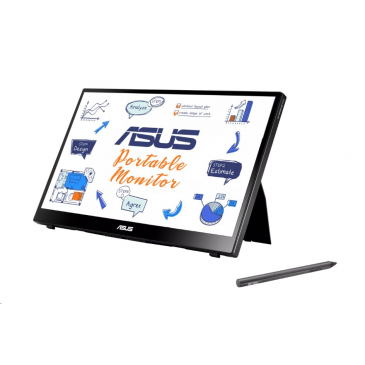 ASUS ZenScreen MB14AHD 14" IPS prenosný dotykový USB-C monitor 1920x1080 5ms 250cd micro HDMI+