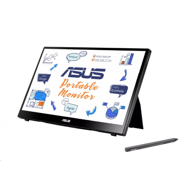 ASUS ZenScreen MB14AHD 14" IPS prenosný dotykový USB-C monitor 1920x1080 5ms 250cd micro HDMI+