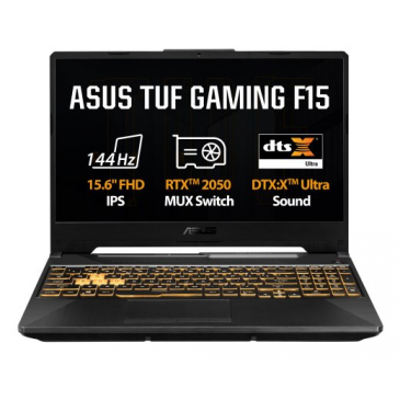 ASUS TUF Gaming F15 FX506HF-HN016W, i5-11400H, 15.6˝ 1920x1080 FHD, RTX2050/4GB, 8GB, SSD 512GB,