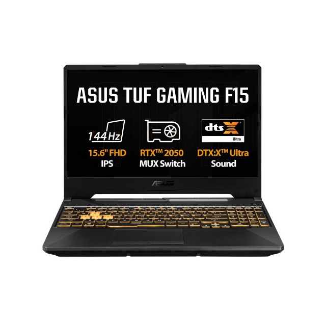ASUS TUF Gaming F15 FX506HF-HN016W, i5-11400H, 15.6˝ 1920x1080 FHD, RTX2050/4GB, 8GB, SSD 512GB,