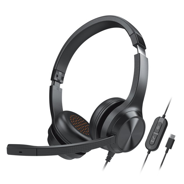 Creative Chat USB, headset, mikrofón s potláčaním šumu, ovládanie na kábli + Smart Comms Kit, čierny