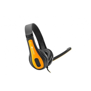 Canyon HSC-1, PC Headset, slúchadla s mikrofónom, 1 x 3.5mm jack komb., ovládanie na kábli, 2 m,