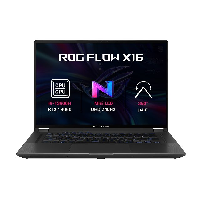 ASUS ROG Flow X16 GV601VV-NEBULA014W, i9-13980HX, 16.0˝ 2560x1600 WQXGA/Touch, RTX 4060/8GB, 16GB,