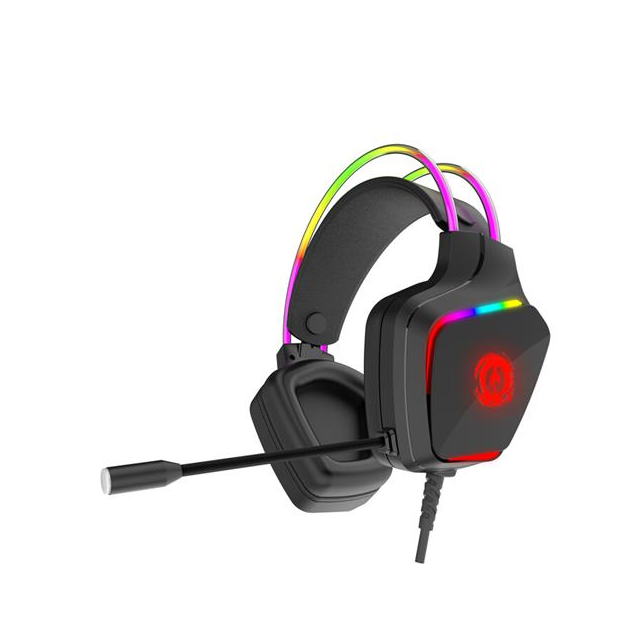 Canyon GH-9A, Darkless herný headset, USB / 2x 3.5mm jack, 2m kábel, multicolor RGB podsvietenie,