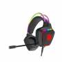 Canyon GH-9A, Darkless herný headset, USB / 2x 3.5mm jack, 2m kábel, multicolor RGB podsvietenie,