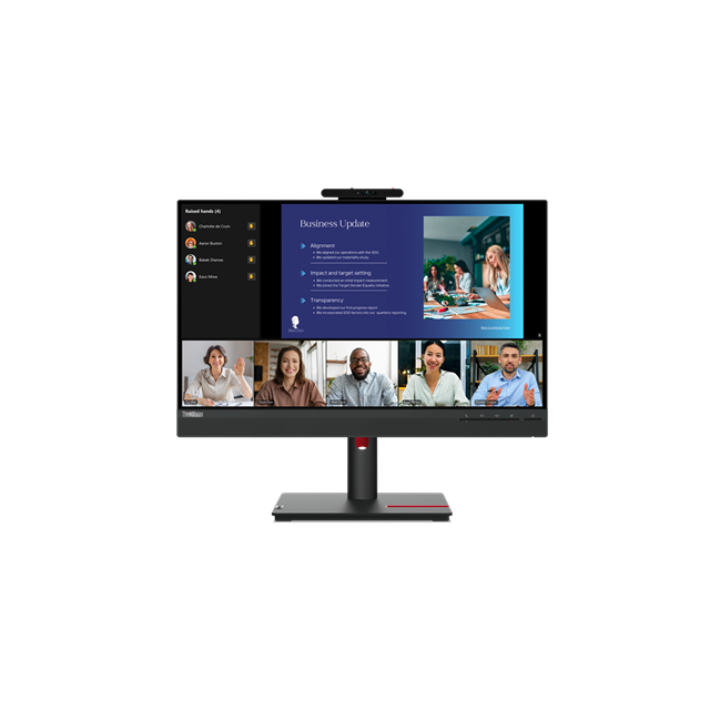 Lenovo T24v-30 23.8" 1920x1080 FHD 1000:1 250N 4ms HDMI+DP+USB+USB-B lift repro webcam 3y