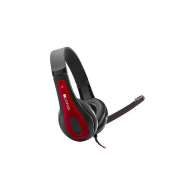Canyon HSC-1, PC Headset, slúchadla s mikrofónom, 1 x 3.5mm jack komb., ovládanie na kábli, 2 m,