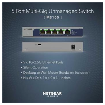 Netgear5-Port Multi-Gigabit (2.5G) Ethernet Unmanaged Switch