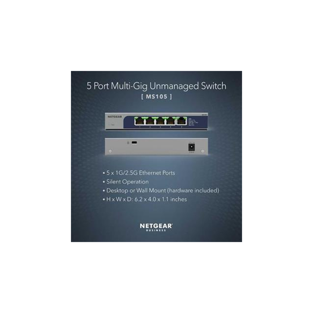 Netgear5-Port Multi-Gigabit (2.5G) Ethernet Unmanaged Switch