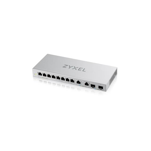 Zyxel  XGS1010-12 v2, 12-Port Gigabit Unmanaged Switch with 8-Port 1G + 2-Port 2.5G + 2-Port SFP+