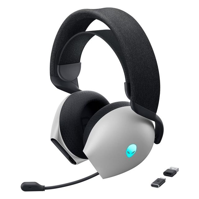 Alienware Dual Mode Wireless Gaming Headset - AW720H (Lunar Light)