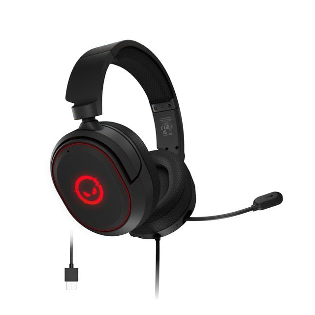 Lorgar Kaya 460, herný headset pre najvýkonnejších hráčov, USB-A, LED indikácia hovoru, čierny